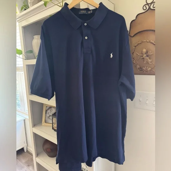Ralph Lauren Men's Navy Polo Shirt - Picture 1 of 3